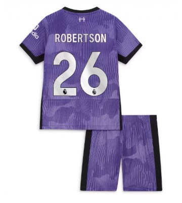 Liverpool Andrew Robertson #26 Tredje Kläder Barn 2023-24 Kortärmad (+ Korta byxor)
